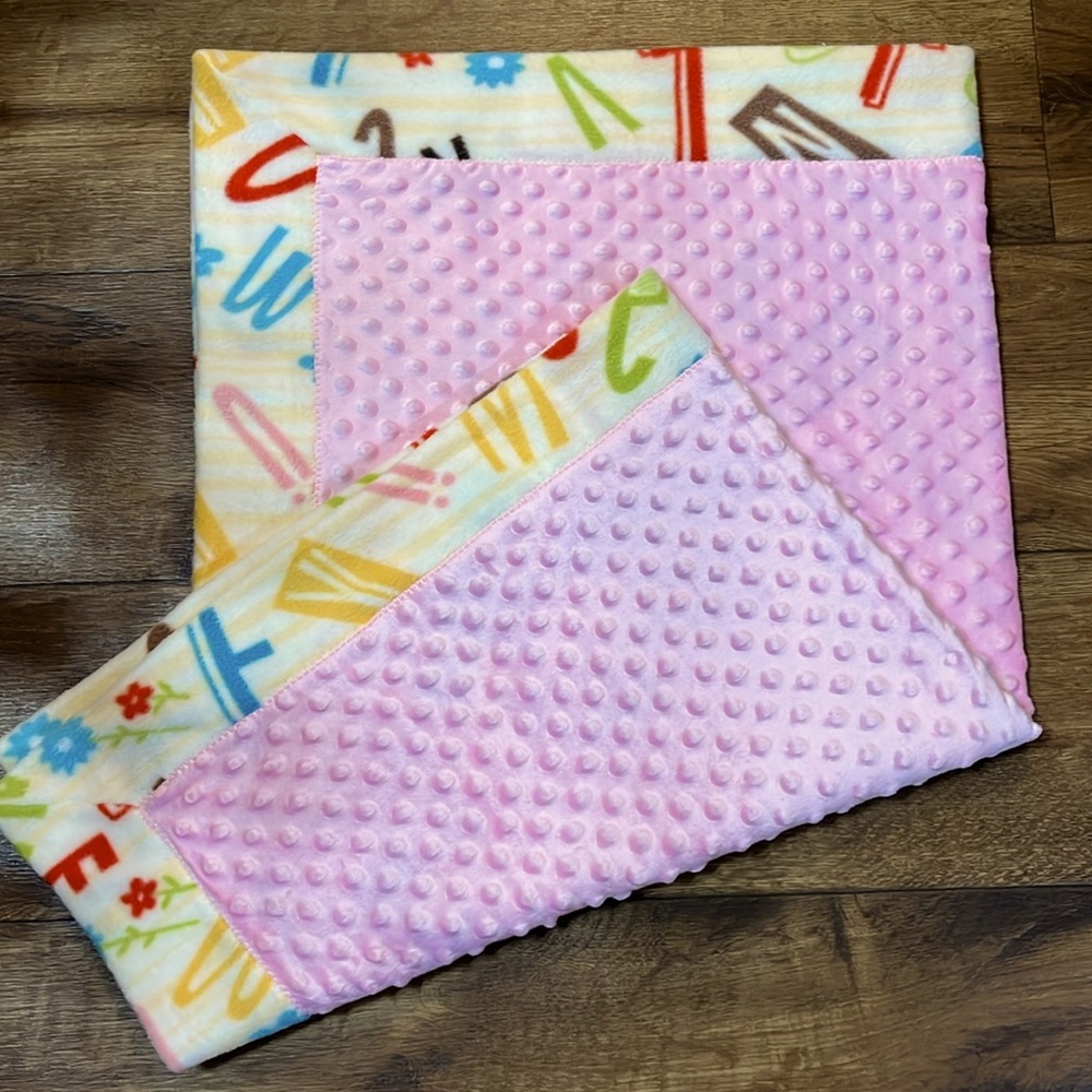 New! Homemade Baby Blanket 33”x40.5”
